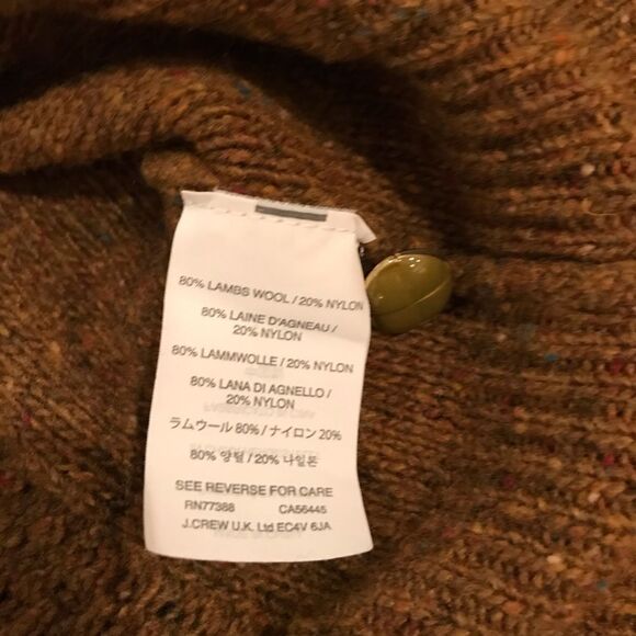 J. Crew Perfect Cable Sweater in Speckled Wool XS - Picture 7 of 8